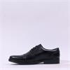 Rieker Erich Toe Cap Laced Shoe - Black Leather